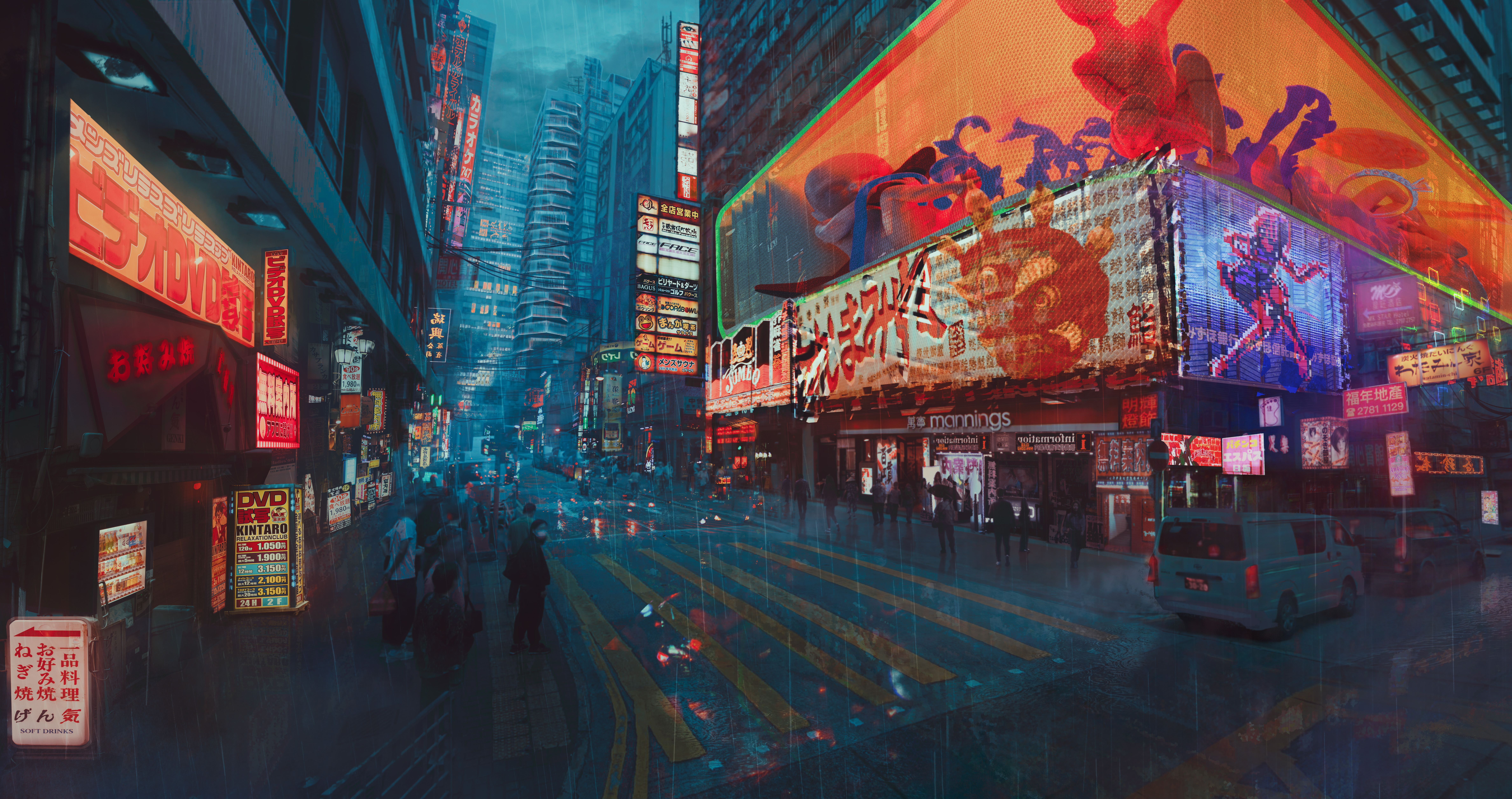 Cyberpunk street